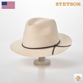 ステットソン STETSON 高級 パナマハット メンズ レディース パナマ帽 中折れハット ハット 帽子 紳士 大きいサイズ 春夏 ホワイト ナチュラル [マニッシュSH561] 送料無料 あす楽