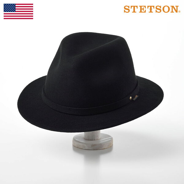 ステットソン STETSON メンズ クラッシャブル ソフトハット ウールフェルトハット 中折れハット 帽子 レディース 紳士 秋冬 ブラウン ブラック ライトブラウン [パッカブルハット SE503 ブラック] 送料無料 あす楽 ギフト