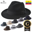 【Hat SALE】 BIGALLI 中折れハット フェルトハット 帽子 メンズ 秋 冬 紳士帽子 中折れ帽子 フェドラ フェルト帽 大…