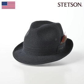 STETSON 帽子 中折れハット メンズ 春 夏 トリルビー ソフトハット 大きいサイズ アメリカブランド カジュアル おしゃれ シンプル 普段使い 日除け UV対策 レディース 送料無料 あす楽 ステットソン NEW LESCAUT SS（ニューレスコー SS）SE073 グレー