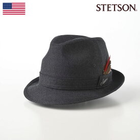 STETSON ステットソン メンズ レディース ソフトハット ソフト帽 中折れ トリルビー カジュアルハット 帽子 父の日 紳士 大きいサイズ 春夏秋冬 [ニューレスコーフラノSE123] メンズ帽子 紳士帽 送料無料 あす楽