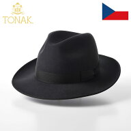 TONAK チェコ製 フェルトハット 中折れハット メンズ 帽子 秋 冬 大きいサイズ ソフトハット 紳士帽 ラビ…