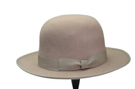 イタリア製　SORBATTIソルバッティ　オープンクラウン　ボーラー フェルトハット メンズハット 紳士 男性 帽子 57cmM〜61cmXL S004