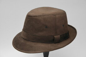 軽量スエード調　洗えるソフトチロルハット NISHIKAWAオリジナル アジャスターつき 紳士帽子 (茶/黒) S〜3L メンズハット 大きいサイズ 小さいサイズ 107-707