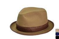 RETTERレッター パラフィン加工 帆布綿×牛革 メンズハット サイズ調節付き　日本製 New para hat S～LL …