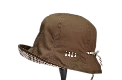 DAKSダックス UV加工 サイズ調節付き 秋冬 帽子 ボルドー 小つば 