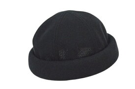 日本製 帽子職人手作り 3L LL L M S つば無し帽子 メッシュ ロールキャップ　フィッシャーマンキャップ　サグキャップ ワッチキャップ (ブラック) メンズ キャップ 男女兼用 ユニセックス 大きいサイズ 小さいサイズ 春夏 帽子 ROLL-MESH