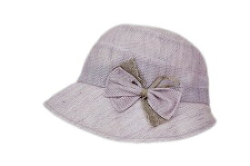 婦人帽子 春夏 日本製生地 Elietエリート レディースハット UV ラミーシェルカラミ 麻 サイズ調節付 SS S M 相当 (ラベンダー/バイオレット/ブラック) 女性 ミセス シニア LD-18023BP-ELT