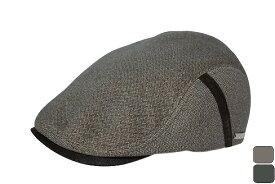 紳士 帽子 秋冬 DAKSダックス ヘリンボーン メンズ ハンチング (ベージュ/グレー) S～LL 日本製 小さいサイズ 大きいサイズ 男性 D3890