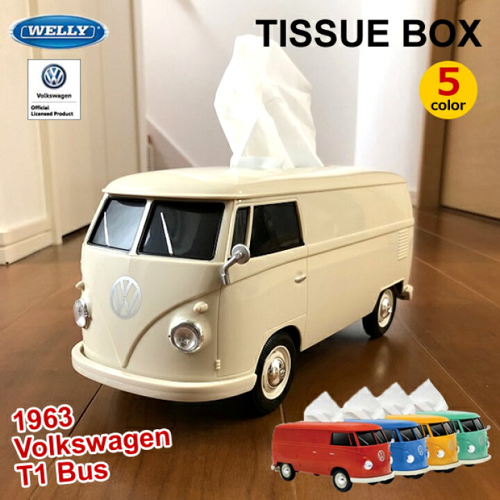 楽天市場 新商品 Fa01 フォルクスワーゲンバス ティッシュケース ティッシュボックス 車 模型 ミニチュアカー 車好き ギフト プレゼント Hat Shop