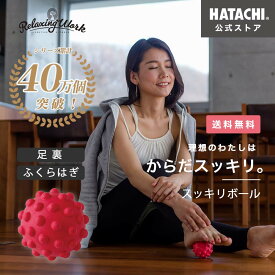 【公式】 HATACHI スッキリボール RelaxingWork リラクシングワーク | 羽立工業 ハタチ マッサージボール ツボ押し コリ改善 足裏 ふくらはぎ 脚 腰 コリほぐし 癒やし ストレッチ リラックス プレゼント 母の日