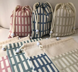 【lefua_hand made】ハンドメイド　コップ袋に最適！縦20×横17サイズの　ニュアンスカラーの北欧柄