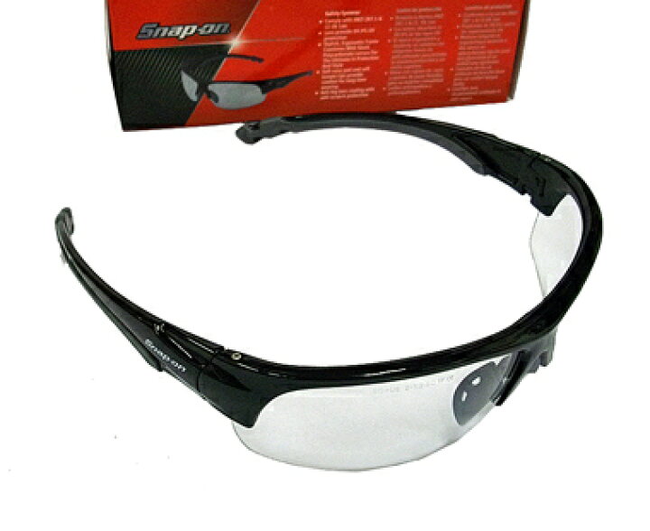 上等な Snap-on スナップオン 保護メガネ クリアータイプ ブラック GLASS50BK