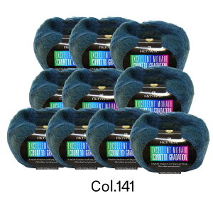 エクセレントモヘア カウント10 グラデーション 合太 バラ1玉 または同色10玉1袋 リッチモア 3249【ポスト投函配送可能】