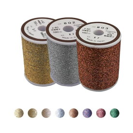 ラメ糸 ダルマ メタリックスレッド 160m バラ1個 または 8色全色セット手縫い糸 ミシン糸C
