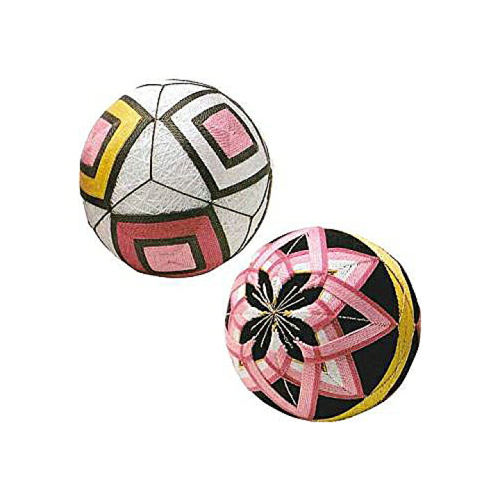 楽天市場 手まりキット シリーズ ますかがり 八重咲きの桃 直径約9cm 2個セット Tm 1 オリムパスオリジナル 手まりキット 旗の村松 手芸の村松