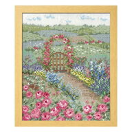 【訳あり】刺繍キット 物語からの花咲く風景 バラの花咲くピーターの庭7424 オリムパス オノエ・メグミ