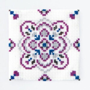 刺繍キット クロスステッチ コースター マイスタイル アメジスト 9097 オリムパス