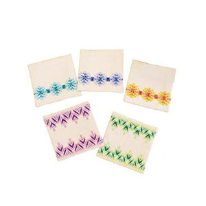 スウェーデン刺しゅうキット コースター(ベージュ) 5枚1組 SW-15 オリムパス