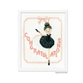 刺繍キット Shinzi Katoh Handicraft CROSS-STITCH KIT Ballerina(バレリーナ) 7497 オリムパス