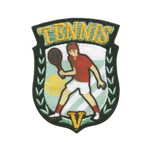 ワッペン スポーツワッペン テニス 3袋セット V500-17736 パイオニア アイロン接着