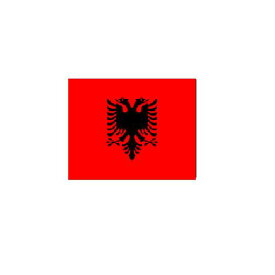 アルバニア Albania オーダー 国旗 外国旗 卓上旗 旗 フラッグ 160か国対応 ～サイズ、素材によりお値段が変わります