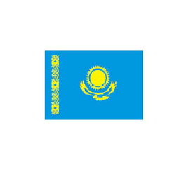 カザフスタン Kazakhstan オーダー 国旗 外国旗 卓上旗 旗 フラッグ 160か国対応 〜サイズ、素材によりお値段が変わります