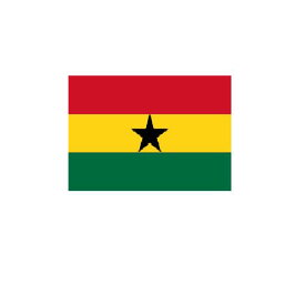 ガーナ Ghana オーダー 国旗 外国旗 卓上旗 旗 フラッグ 160か国対応 〜サイズ、素材によりお値段が変わります