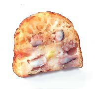 キザミたこ焼断面