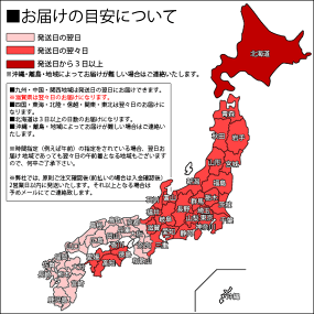 お届けの目安について