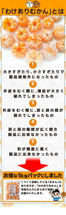 楽天市場】送料無料 わけありむかん 3袋セット（1kg×3袋） ［外皮を 