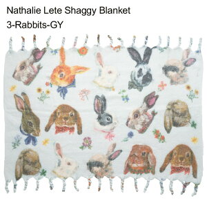 i^[e VM[ ӂӂ uPbg Nathalie Lete Shaggy Blanket 120×80cm  킢  g ѕz ₦΍ O I[V[Y ˂   lR a v[