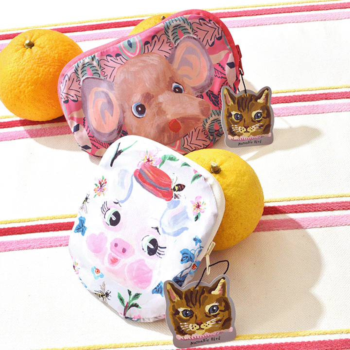 新品　ナタリーレテ　折りたたみ フェイス バッグ　ガール 楽天市場】ナタリーレテ フェイスバッグ Nathalie Lete Face bag