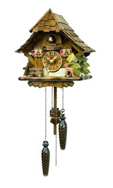 【国内正規品】鳩時計 壁掛け時計 ハト時計 はと時計 ポッポ時計 クォーツ式 森の時計 492QM バンビの山小屋