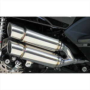 バイクパーツ マフラーウイルズウィン アトミックツインマフラー/ポッパー222-13-03 4547567361930FORZA(MF08)