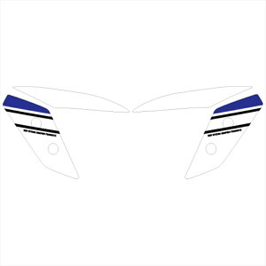 バイクパーツ アクセサリーエムディーエフ グラフィックキット フロントフェンダーM22GRY-D-BU-FF 4580394182545ストロボブルー シグナス グリファス