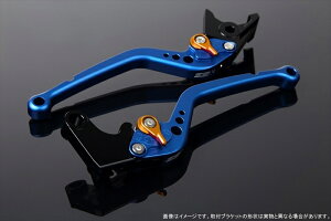 【5日前後で発送】バイクパーツ ハンドルエスエスケイ スピードラ アジャストレバー スタンダード ロング Mブルー/Mゴールド NINJA H2/H2R 1299 Panigale/S/R 15-18LVBM029BE-GD 4589995117390