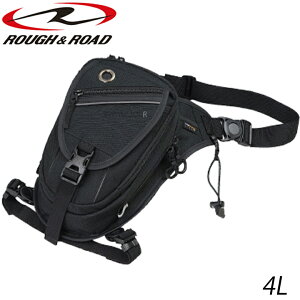 【5日前後で発送】 バイク用品ホルスターROUGH&ROAD(ラフ&ロード)SCHWARZ R FCホルスター RR9558レッグバッグ CORDURA 4L グローブホルダー付き 秋冬取寄品