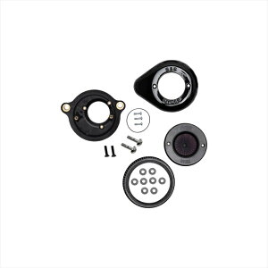 バイクパーツエスアンドエスサイクル S&S AirStinger エアスティンガーステルス エアクリーナーキット グロスブラック ミルウォーキーエイト 17-23170-0718A 4550255694296