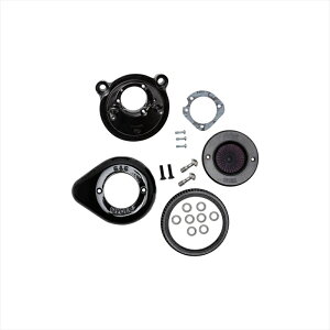 バイクパーツエスアンドエスサイクル S&S AirStinger エアスティンガーステルス エアクリーナーキット グロスブラック スポーツスター 07-22170-0726A 4550255694326