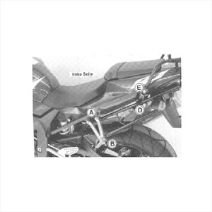 バイクパーツHEPCO&BECKER(ヘプコアンドベッカー) トップケースキャリア リアラック ブラック 6504501 01 014549950909330YZF-R1 02-04