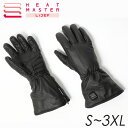 【在庫有り】バイク電熱グローブHEAT MASTER(ヒートマスター) 12V ヒートレザーグローブ TYPE-1 タイプ1 TYPE1 HEAT M…