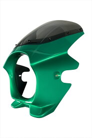 バイクパーツ()Z650RS専用ビキニカウル　キャンディエメラルドグリーン　ショートスモーク YR-B001-CEG-SSFRP カスタム Kawasaki カワサキ 4595559109091