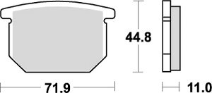 �y5���O��Ŕ����z �o�C�N�p�i �u���[�L �N���b�`KITACO �L�^�R SBS�u���[�L�p�b�h 534HF GSX1100S 82-777-0534000 4990852044580���i