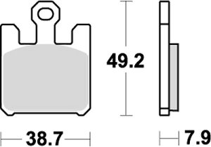 �y5���O��Ŕ����z �o�C�N�p�i �u���[�L �N���b�`KITACO �L�^�R SBS�u���[�L�p�b�h 788HS ZX6RR 03-777-0788020 4990852046591���i