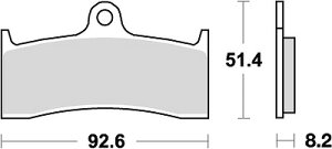 �y5���O��Ŕ����z �o�C�N�p�i �u���[�L �N���b�`KITACO �L�^�R SBS�u���[�L�p�b�h 676DC ZX7RR777-0676081 4990852047857���i