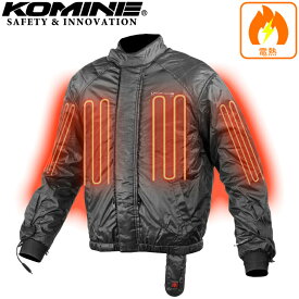 電熱インナージャケットKOMINE(コミネ)12Vエレクトリックウォームシステムインナージャケット EK-112バイク用品 中綿入り 防寒 秋冬取寄品
