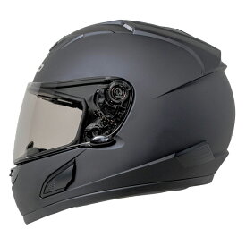 バイク用 フルフェイスヘルメットNIKKO(ニッコー) N-805 マットブラック 大型ベンチレーションシールドロック 着脱式内装黒