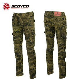 訳あり バイクパンツ SCOYCO スコイコ ライディングジーンズ P043-CAMO 箱潰れ