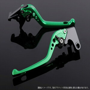 バイク用品 ハンドルエスエスケイ スピードラ アジャストレバー 3D ロング グリーン/ブラック CB400SF REVO/SB NC42 ABS車 14-HO0404622-BK 4589995473847取寄品